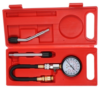 Sada pro testování komprese benzínových motorů MECHANIC ENGINE TESTER 4, 0-20bar, 4ks