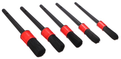 Sada měkkých precizních štětců pro čištění auta CAR DETAILING BRUSH 5 SOFT, 5ks