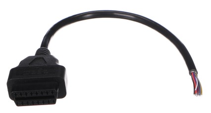 OBD-II prodlužovací kabel samice s 16 piny ukončený 30cm kabely MECHANIC CABLE 27