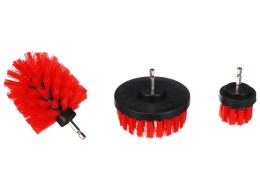 Sada kartáčů na vrtačku pro čištění auta CAR DETAILING DRILL BRUSH 3 MEDIUM, 3ks