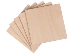 Dřevěné destičky CREATIVE WOOD SET 5, 10 x 10 cm